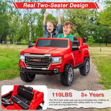 Load image into Gallery viewer, 24V 2-Seater Ride On Truck Car, Licensed GMC Battery Powered Electric Kids Car with Remote Control, LED Lights, MP3