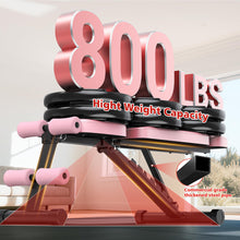 Load image into Gallery viewer, XDDIAS Workout Bench, 10 Backrests Adjustable Weight Bench with Extended Headrest, 800LBS Foldable Weight Bench for Home Gym, Incline Decline Flat Bench Compact for Small Space Training, Pink