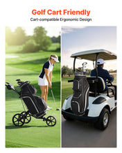 Load image into Gallery viewer, VEVOR Golf Cart Bag, 14 Way Top Divider Organizer, Golf Club Bag with Full-Length Divider, Storage Pockets, Shoulder Strap, Rain Hood, Smooth Zippers, High-Strength 900D Polyester for Men & Women