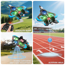 Load image into Gallery viewer, RC Airplane Fighter Jet with Light, 360° Flip Fighter Jet Toys, Stunt Roll, Airplane Toy Gifts