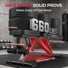 Load image into Gallery viewer, FLYBIRD WB2 Weight Bench, Utility Adjustable Weight Bench for Full Body Workout- Multi-Purpose Foldable Incline Bench (Black)