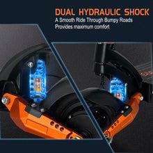 Load image into Gallery viewer, Electric Scooter, 3000W Dual Motors Up to 45 MPH Fast Speed and 56 Miles 60V28AH Battery, Dual Disk Brake & Dual Suspension