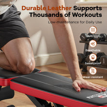 Load image into Gallery viewer, NICEPEOPLE Adjustable Weight Bench for Home Gym, 660LBS Capacity Workout Bench with 8 Backrests for Chest Shoulders Arms, Compact and Foldable Strength Bench for Small Space Apartment Room