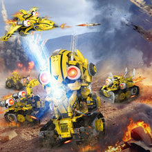 Load image into Gallery viewer, 5 in 1 STEM RC Robot Building Kit, 673PCS Remote & App Controlled Jets Building Blocks Set, Robotic Technic Creative Toys