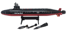 Load image into Gallery viewer, 16.5 Inch Toy Black Submarine with Sound Effects and Torpedo