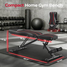 Load image into Gallery viewer, FLYBIRD WB2 Weight Bench, Utility Adjustable Weight Bench for Full Body Workout- Multi-Purpose Foldable Incline Bench (Black)
