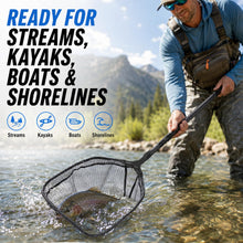 Load image into Gallery viewer, Ultra Light Carbon Fiber Landing Net for Fishing with Telescopic Handle