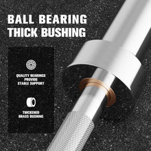 Load image into Gallery viewer, RitFit 7-foot Olympic Barbell Bar, General Purpose Weight Bar Suitable for Olympic Lifts and Power Lifts, 500LBS Capacity