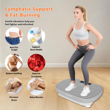 Load image into Gallery viewer, Homesy Vibration Platform Exercise Machine – Whole Body Workout, Fat-Burning & Lymphatic Support, Includes Remote and Resistance Bands, Shake Plate for Home Fitness and Fat Burning for Women Men, Grey