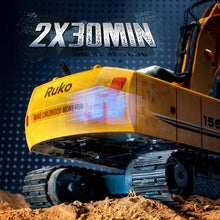 Load image into Gallery viewer, RC Excavator 3 in 1 Construction Toys for Boys, 17 Channel Remote Control Vehicles with Grab Alloy Shovel Drill, Realistic