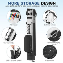 Load image into Gallery viewer, Findway Golf Stand Bag, Small Golf Bag for The Driving Range, Par 3 and Executive Courses, Lightweight Golf Club Carry Bag with Ball Holder and Pockets for Men Women