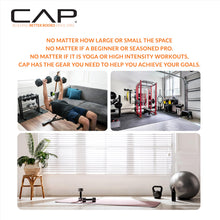 Load image into Gallery viewer, CAP Barbell Folding Exercise Mat – Durable, Anti-Tear, Thick Padding for Fitness, Aerobics, Gymnastics & Home Workouts. 72"L x 24"W x 2"Thick. BLACK