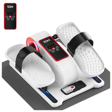Load image into Gallery viewer, TDH Under Desk Elliptical Machine,Electric Leg Exerciser as Seen on Tv for Seniors Adults,Portable Quiet Pedal Exerciser While Sitting with 12 Adjustable Speed Auto&HR Mode for Home Office (White-PRO)