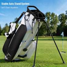 Load image into Gallery viewer, uniHimal 8-Way Lightweight Walking Golf Stand Bag for Men Women Black White