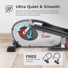 Load image into Gallery viewer, Sunny Health & Fitness Smart Elliptical Trainer - Dark Gray