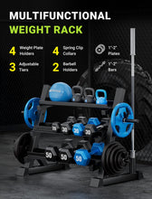 Load image into Gallery viewer, YOLEO Professional Dumbbell Rack, 1100LBS Capacity Weight Rack for Dumbbells Barbells -(Rack Only)