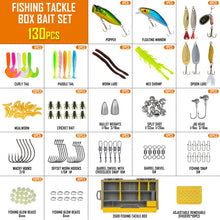 Load image into Gallery viewer, THKFISH 130PCS Compact Fishing Tackle Kit With Fishing Lures