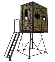 Load image into Gallery viewer, Striker Box Blind W/Elite 5' Tower/Steel WALL CONSTUCTION/Cracked MUD CAMO