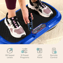 Load image into Gallery viewer, Lifepro Waver Vibration Plate Exercise Machine – High-Intensity Vibration Plate for Lymphatic Drainage – Full-Body Workout Vibrating Platform with Loop Bands – Fitness Equipment for Strength & Toning