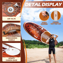 Load image into Gallery viewer, InnoExpo 11' Inflatable Stand Up Paddle Boards with Premium Accessories, Wide Stable SUP Paddle Board Design, Non-Slip Comfort Deck for Youth & Adults (Timber/Kayak Seat)