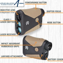 Load image into Gallery viewer, Astra Optix OTX2400A 6x21 2400yd Class 1 905nm 0.25mW Eye-Safe Laser Rangefinder with Applied Ballistics® for Hunting, Shooting and Golfing with Red OLED Display Fast 0.1s & Accurate +/-1 yd.