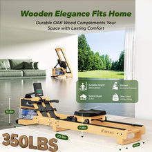 Load image into Gallery viewer, MERACH Water Rowing Machines for Home - Red Oak Wood