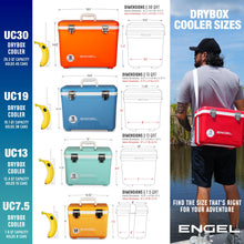 Load image into Gallery viewer, ENGEL UC13 13qt Leak-Proof, Air Tight, Drybox Cooler and Small Hard Shell Lunchbox for Men and Women in Fighting Lady Yellow