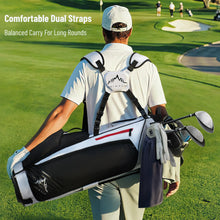 Load image into Gallery viewer, uniHimal 8-Way Lightweight Walking Golf Stand Bag for Men Women Black White