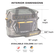 Load image into Gallery viewer, Engel HD20 High Performance Soft-Sided Cooler Tote Bag, Dark Gray & Seafoam