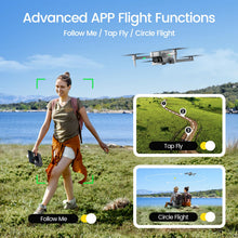 Load image into Gallery viewer, Drones with Camera for Adults 4k, Under 250g, FPV RC Quadcopter with Brushless Motors, 5GHz Transmission