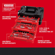 Load image into Gallery viewer, Craftsman 262-Piece Mechanic Tool Set with 3-Drawer VERSASTACK Box, SAE and Metric Socket Set, Car and Motorcycle Tool Kit with Combination Wrenches and Spark Plug Sockets, 90-Tooth (CMMT45309)