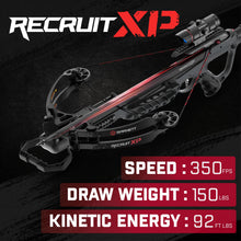 Load image into Gallery viewer, Barnett Recruit XP Crossbow Package, Compact Crossbow with 2 Arrows & 3 Dot Sight, Ideal for Hunting & Training for All Ages & Capabilities