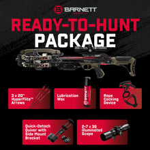 Load image into Gallery viewer, Barnett Hyper Raptor GTX 425 FPS Crossbow, TriggerTech Trigger, Halo Riser