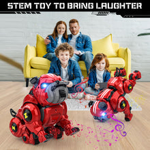 Load image into Gallery viewer, Robot Dog for Kids, Remote Control Robot Rechargeable Programing Stunt Robo Dog with Sing, Dance, Touch Function, Red