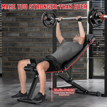 Load image into Gallery viewer, XDDIAS Workout Bench, Adjustable Weight Bench with Leg Extension and Leg Curl, Extended Headrest, 900LBS Preacher Curl Bench Incline Decline Flat Workout Bench for Home Gym Full Body Exercise