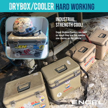 Load image into Gallery viewer, Engel UC19 19qt Leak-Proof, Air Tight, Drybox Cooler and Small Hard Shell Lunchbox for Men and Women in Elemental Blue