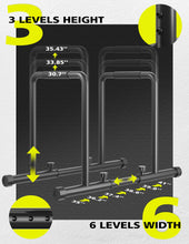 Load image into Gallery viewer, Dripex 1100lbs Adjustable Dip Bar - Black