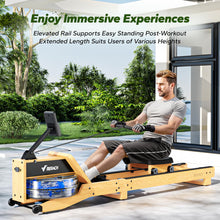 Load image into Gallery viewer, MERACH Water Rowing Machines for Home - Red Oak Wood