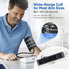 Load image into Gallery viewer, Maynovia Upper Arm Blood Pressure Monitor for Home Use, Automatic Digital Blood Pressure Machine, Talking BP Monitor with English & Spanish Voice, Large Cuff 8.6”–16.5”