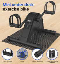 Load image into Gallery viewer, 12-Levels Mini Exercise Bike Under Desk - Black