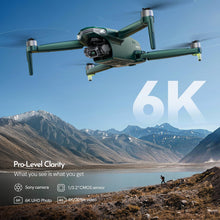 Load image into Gallery viewer, 6K Drone with Camera for Adults, 4K/30fps Video, 3-Axis Brushless Gimbal, 70mins Flight Time with 2 Batteries, 10000ft Long Range, FAA compliance