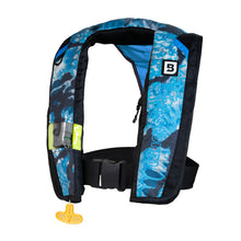 Load image into Gallery viewer, BLUESTORM x Kryptek Stratus 35 Inflatable Life Jacket PFD for Adults (Obskura Litus Blue Camo) | US Coast Guard (USCG) Approved Automatic Self Inflating Life Vest Preserver with Manual Ripcord