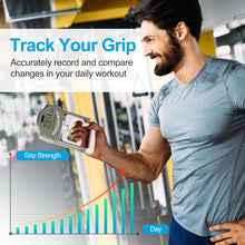 Load image into Gallery viewer, Handeful Grip Strength Tester Trainer - Dynamometer Handgrip Measurer Meter, Handheld Strengthener Exerciser for Sports, School, and Home Use (198Lbs / 90Kgs)