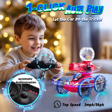 Load image into Gallery viewer, Amphibious Remote Control Car for Boys Kids - 4WD Waterproof 2.4 GHz 360°Rotation RC Stunt Car - Water and Land Pool Toys Cars