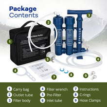 Load image into Gallery viewer, Trailgo Pro Portable Water Filter for Camping - Water Purifier Survival