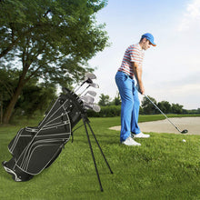 Load image into Gallery viewer, Tangkula Golf Stand Bag with 6 Way Top Dividers, Black