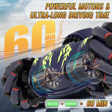 Load image into Gallery viewer, RC Cars, Gesture Sensing RC Stunt Car Toys for Boys Girls 6-12, 2.4Ghz 4WD Remote Stunt Car with Spray Lights Music 360° Rotate Fast