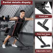 Load image into Gallery viewer, 2026 Adjustable Weight Bench with Leg Extension, 770LBS Foldable Incline Decline Bench Press, 4-in-1 Workout Bench with Roman Chair & Preacher Curl, Full Body Strength Training Equipment for Home Gym