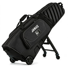Load image into Gallery viewer, JANUS Golf Travel Bag with Wheels for Airlines, 360° Spinner Golf Travel Case with Collapsible Support Legs System, Reinforced Hard Base Golf Club Travel Bag, Airline-Ready Golf Travel Cover