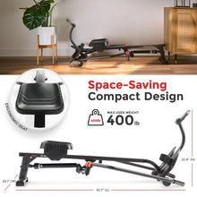 Load image into Gallery viewer, Sunny Health & Fitness Smart Compact Full Motion Rowing Machine
